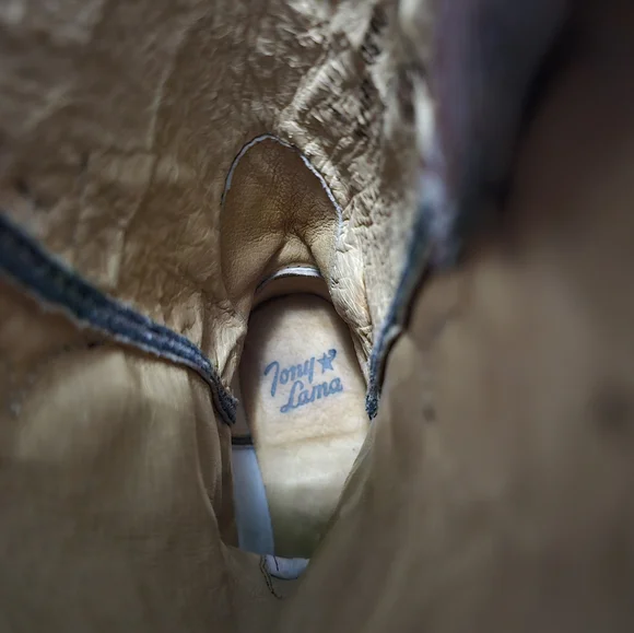 Tony Lama Brown Rose Boots - Picture 11 of 13